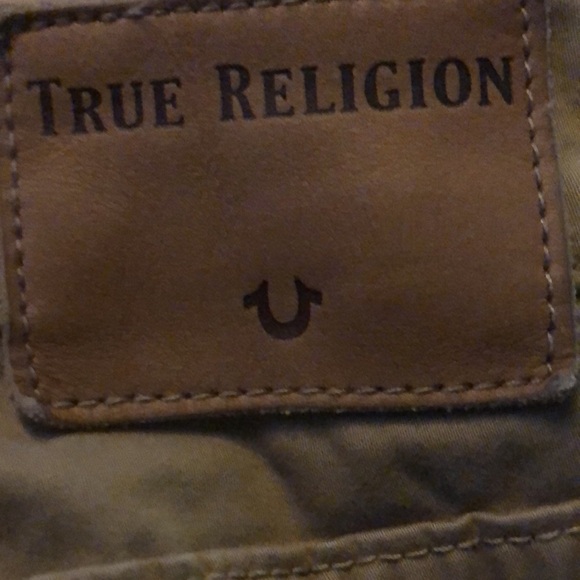 True Religion Rocco Moto Pant Size 40X32 Tobacco Rockabilly Motorcycle Straight - Picture 10 of 10